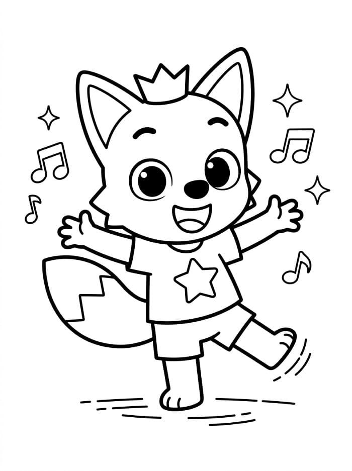 Pinkfong kleurplaat