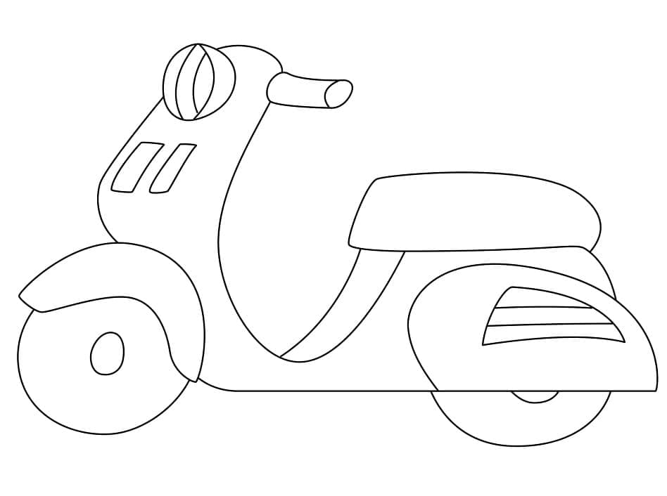 Motorfiets afdrukbaar voor kinderen