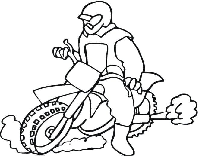 Motorfiets om te printen