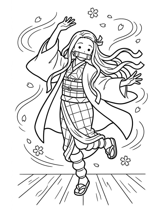 Nezuko uit de anime Demon Slayer