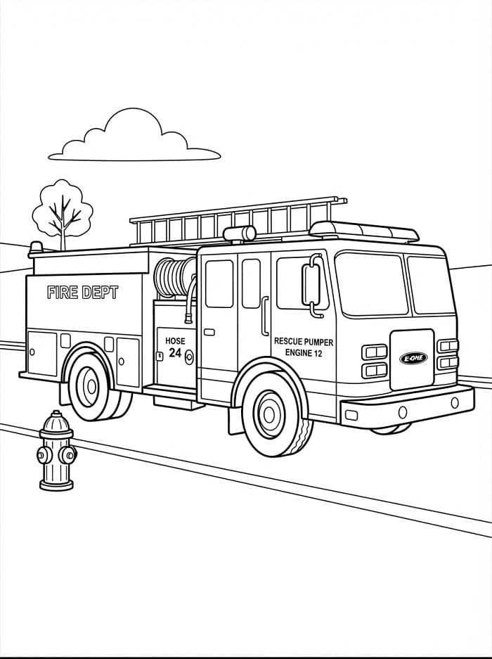 Normale Brandweerwagen