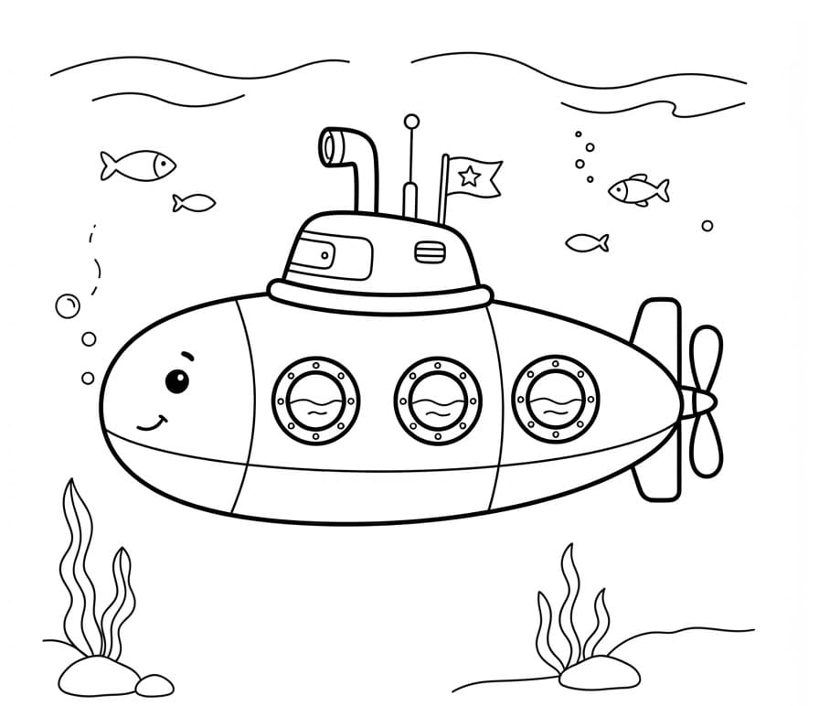 Onderzeeër onder de zee