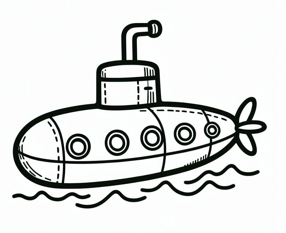 Onderzeeër voor kinderen van 1 jaar
