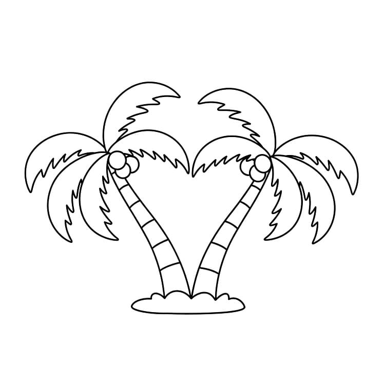 Palmboom voor kinderen van 3 jaar