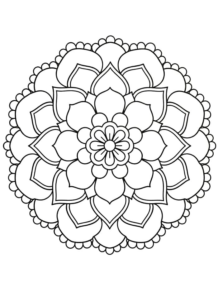 Perfecte Bloemenmandala