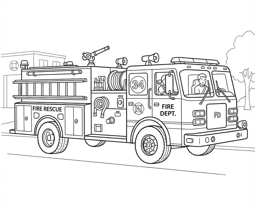Perfecte Brandweerwagen