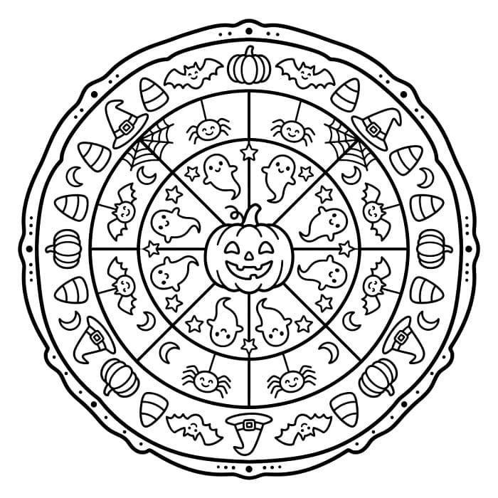 Perfecte Halloween Mandala
