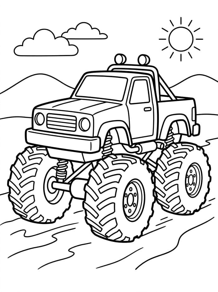 Perfecte monstertruck
