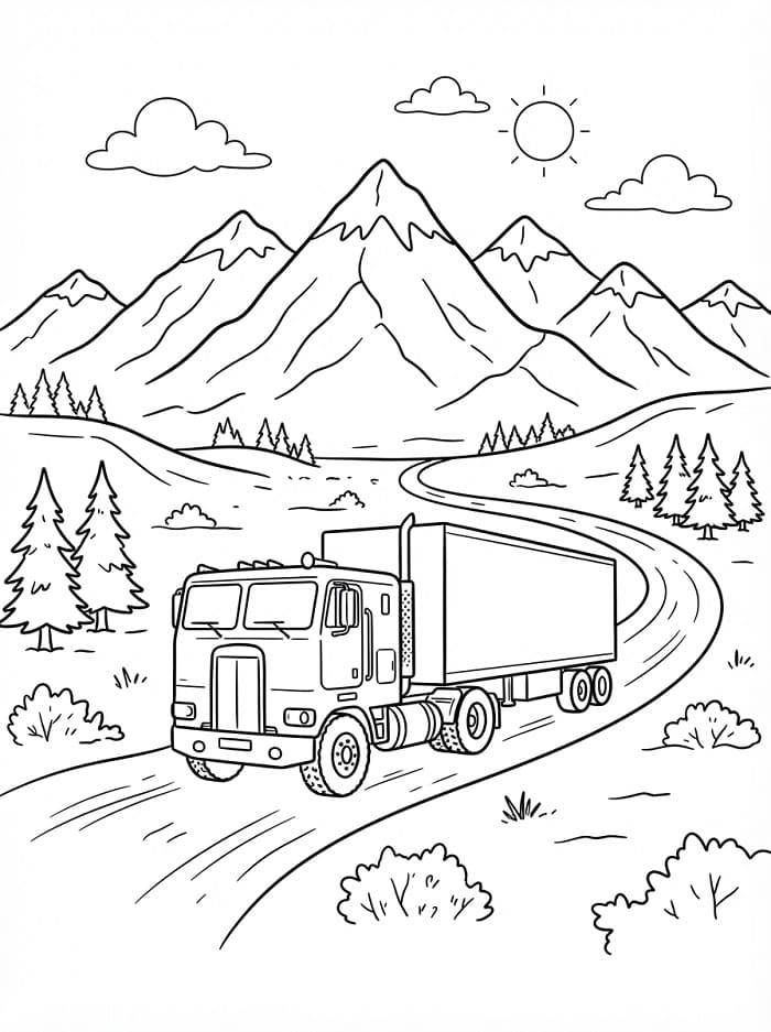 Perfecte vrachtwagen