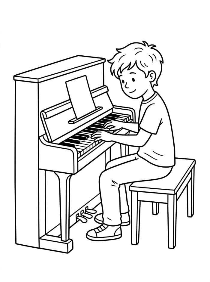 Piano met Muziek