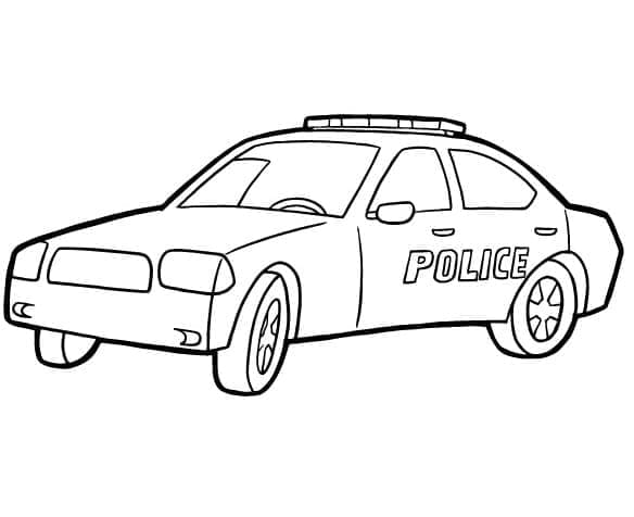 Politieauto afdrukbaar