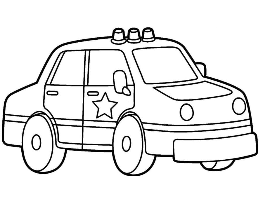 Politieauto gratis printbaar