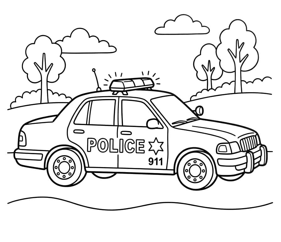 Politieauto voor gratis gebruik