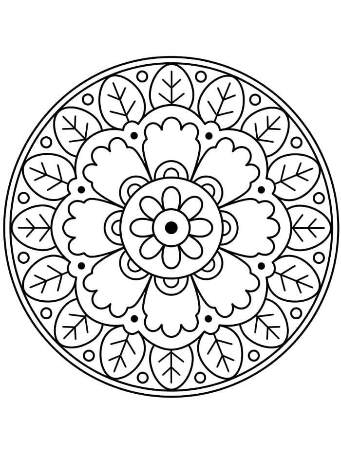 Prachtige Bloemenmandala