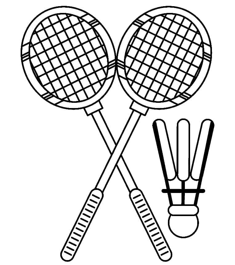 Printbaar Badminton voor Kinderen