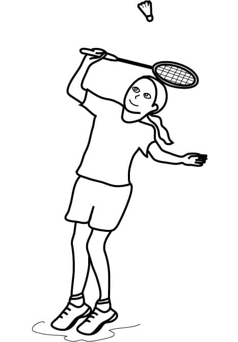 Printbaar Badminton voor Kleuters