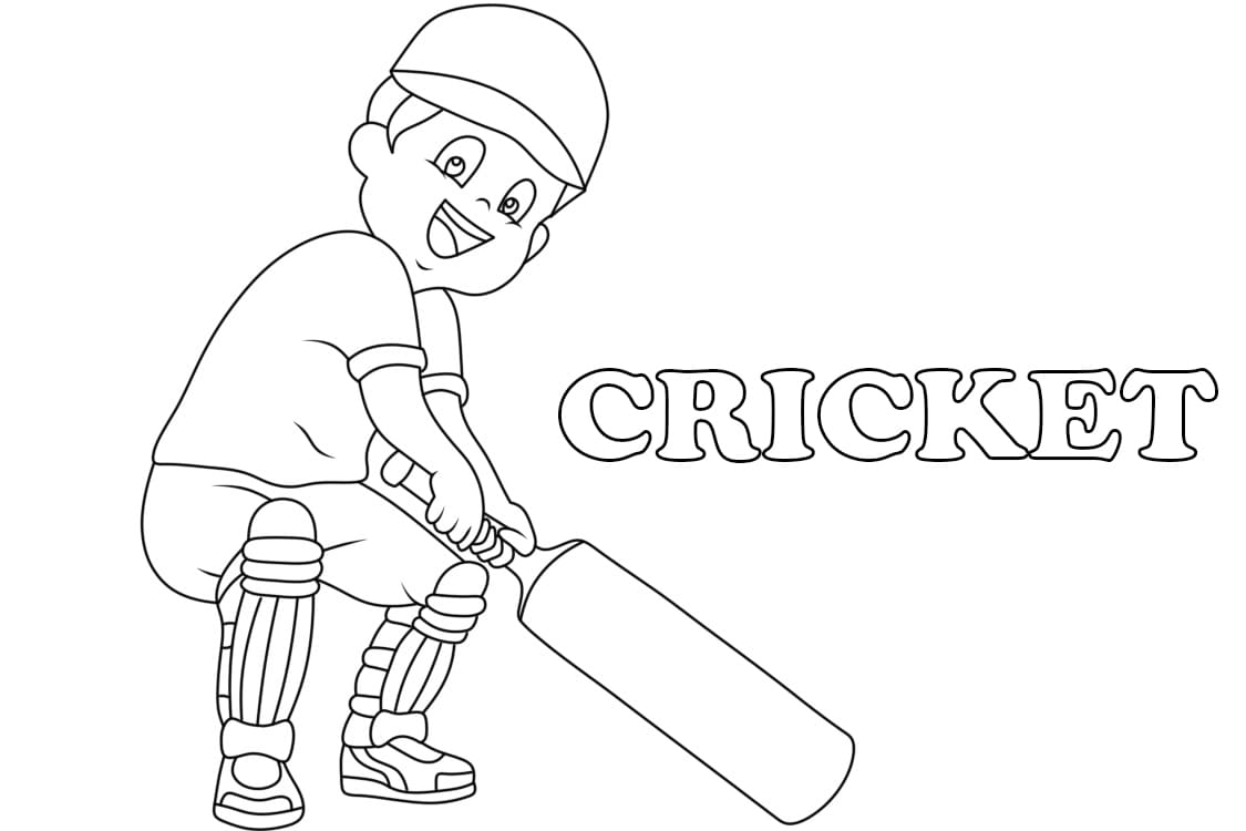 Printbaar Cricket voor Kinderen