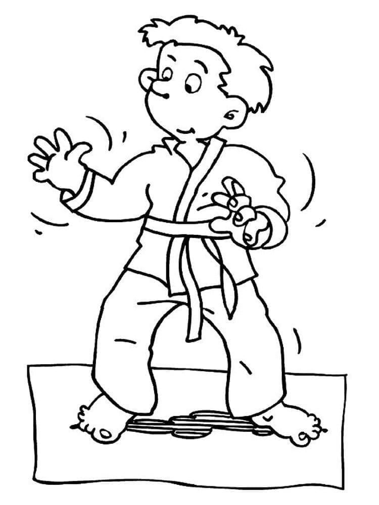 Printbaar Karate voor Kinderen