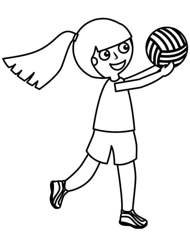 Printbaar Volleybal voor Kleuters