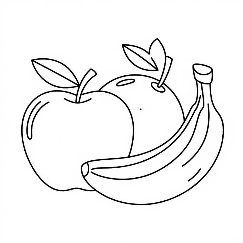 Printbaar fruit voor kinderen