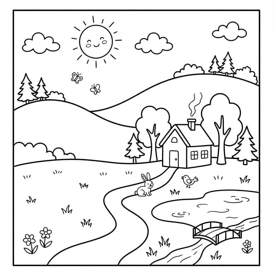 Printbaar landschap