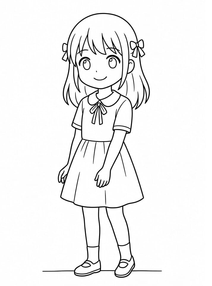 Printbare Anime Meisje