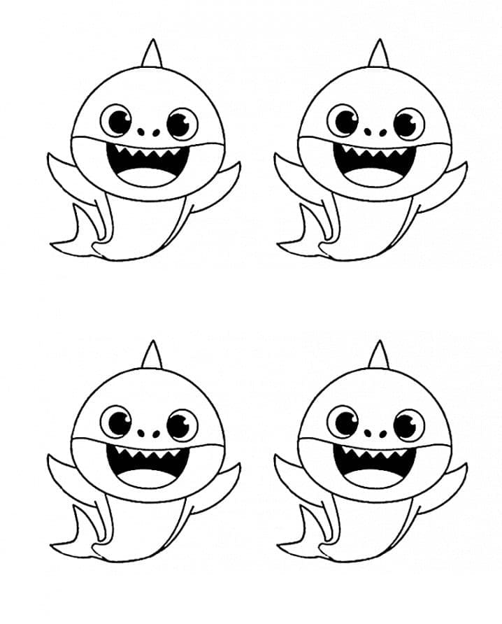 Printbare Baby Shark