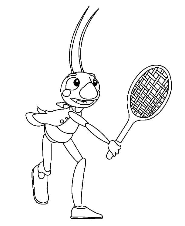 Printbare Badminton Illustratie