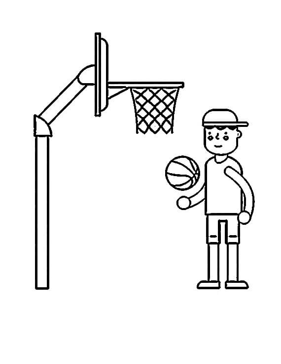 Printbare Basketbal voor Kleuters