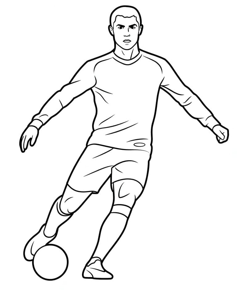Printbare Cristiano Ronaldo Illustratie