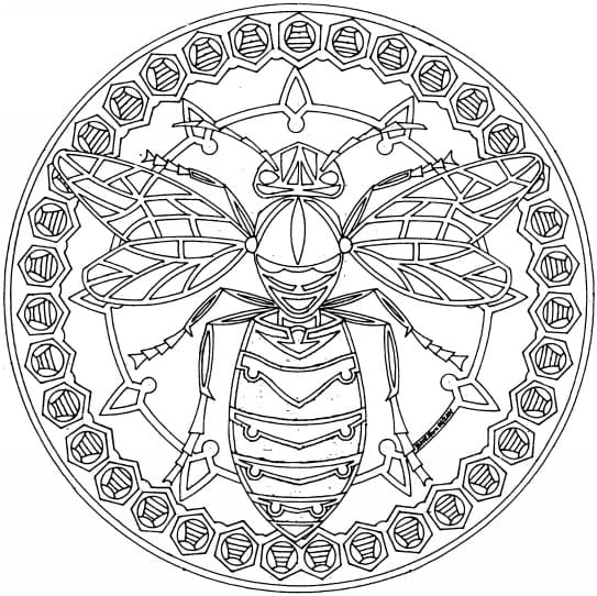 Printbare Dieren Mandala voor Kinderen