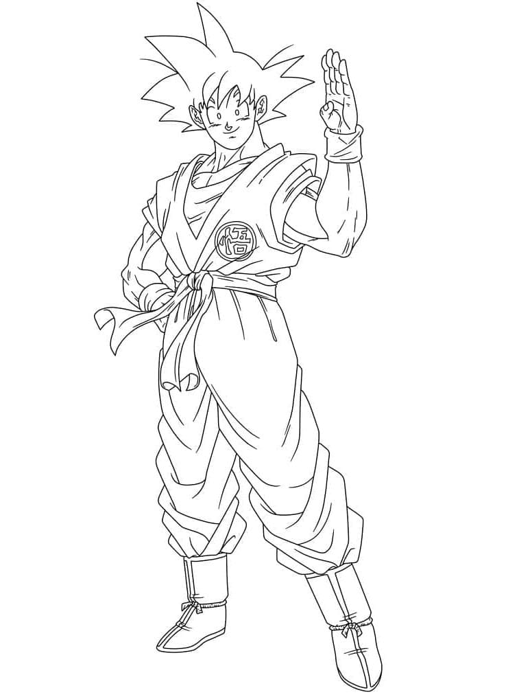 Printbare Goku voor Kinderen