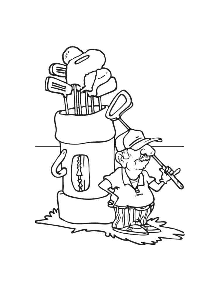 Printbare Golf Illustratie