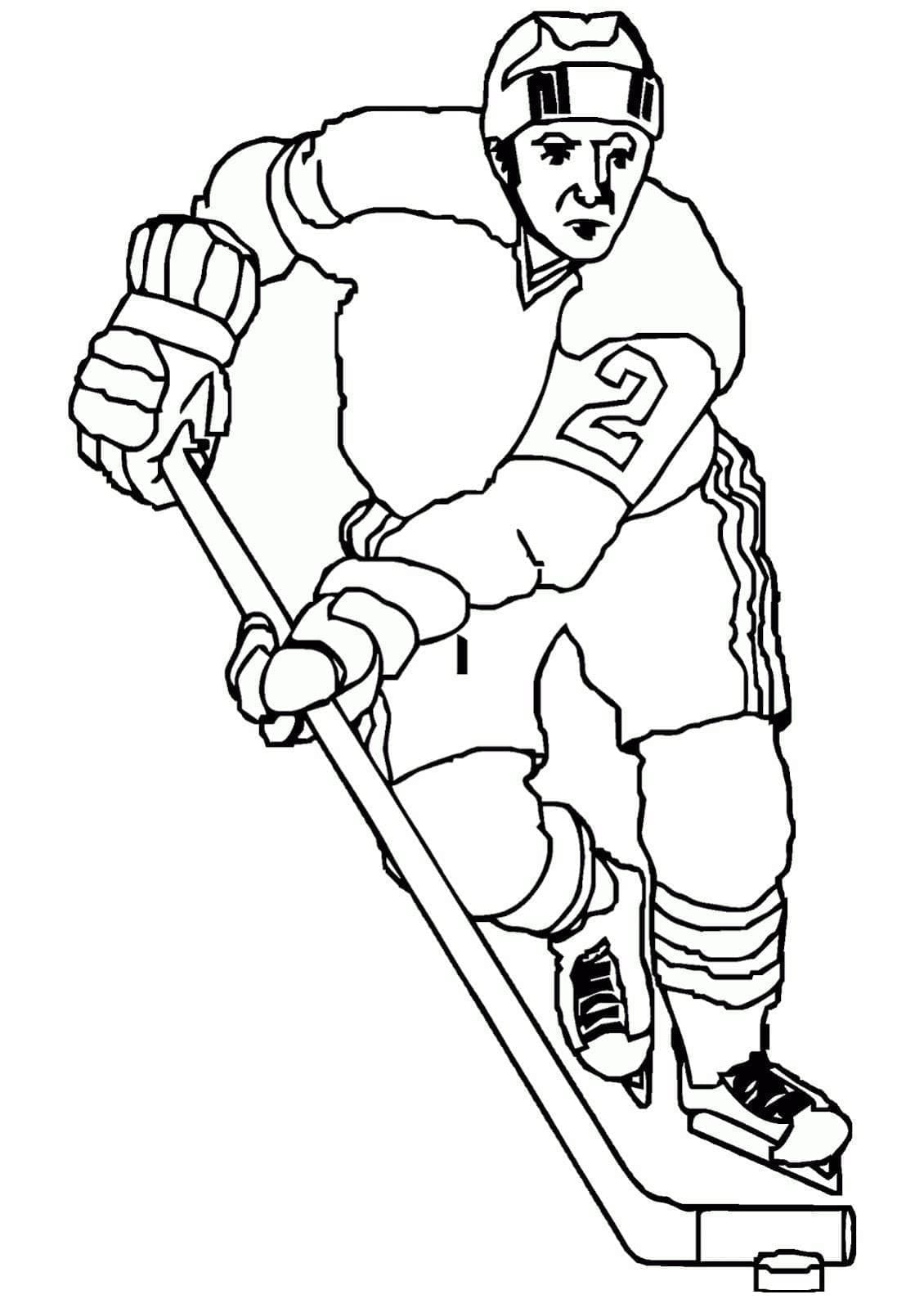 Printbare IJshockey Illustratie