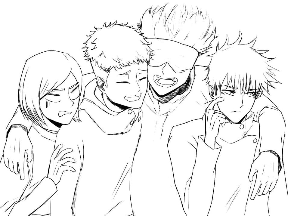 Printbare Jujutsu Kaisen Afbeelding