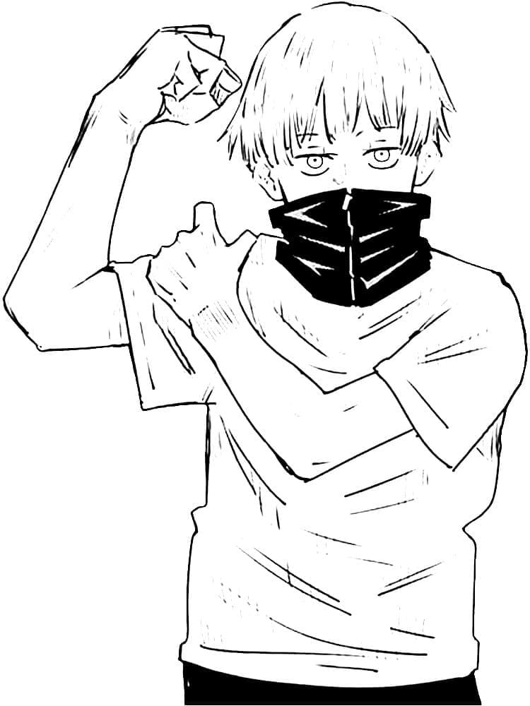 Printbare Jujutsu Kaisen voor Kleuters