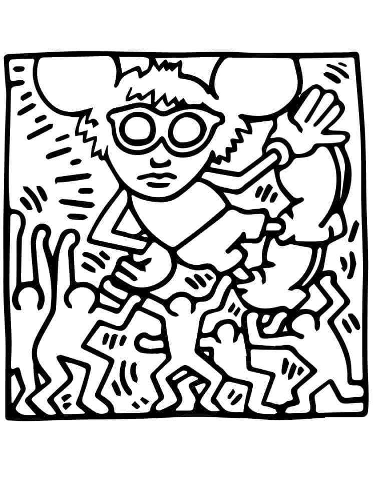 Printbare Keith Haring
