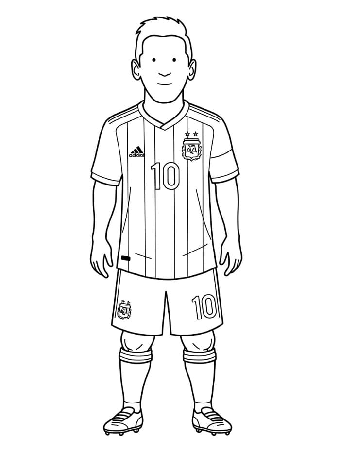 Printbare Lionel Messi Illustratie