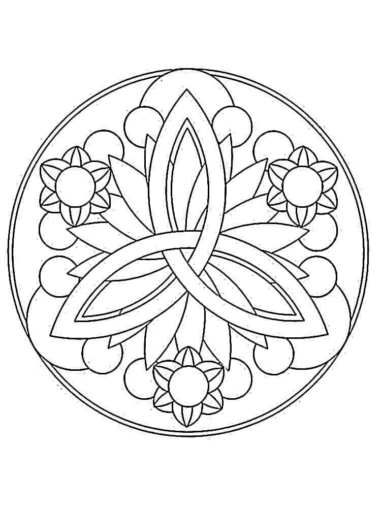 Printbare Mandala Afbeelding