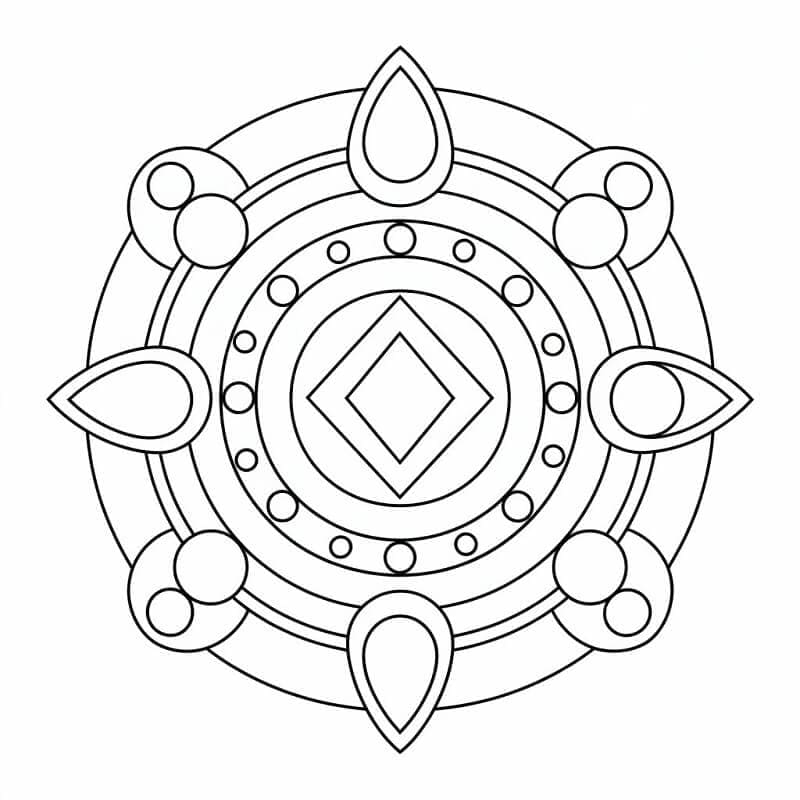 Printbare Mandala