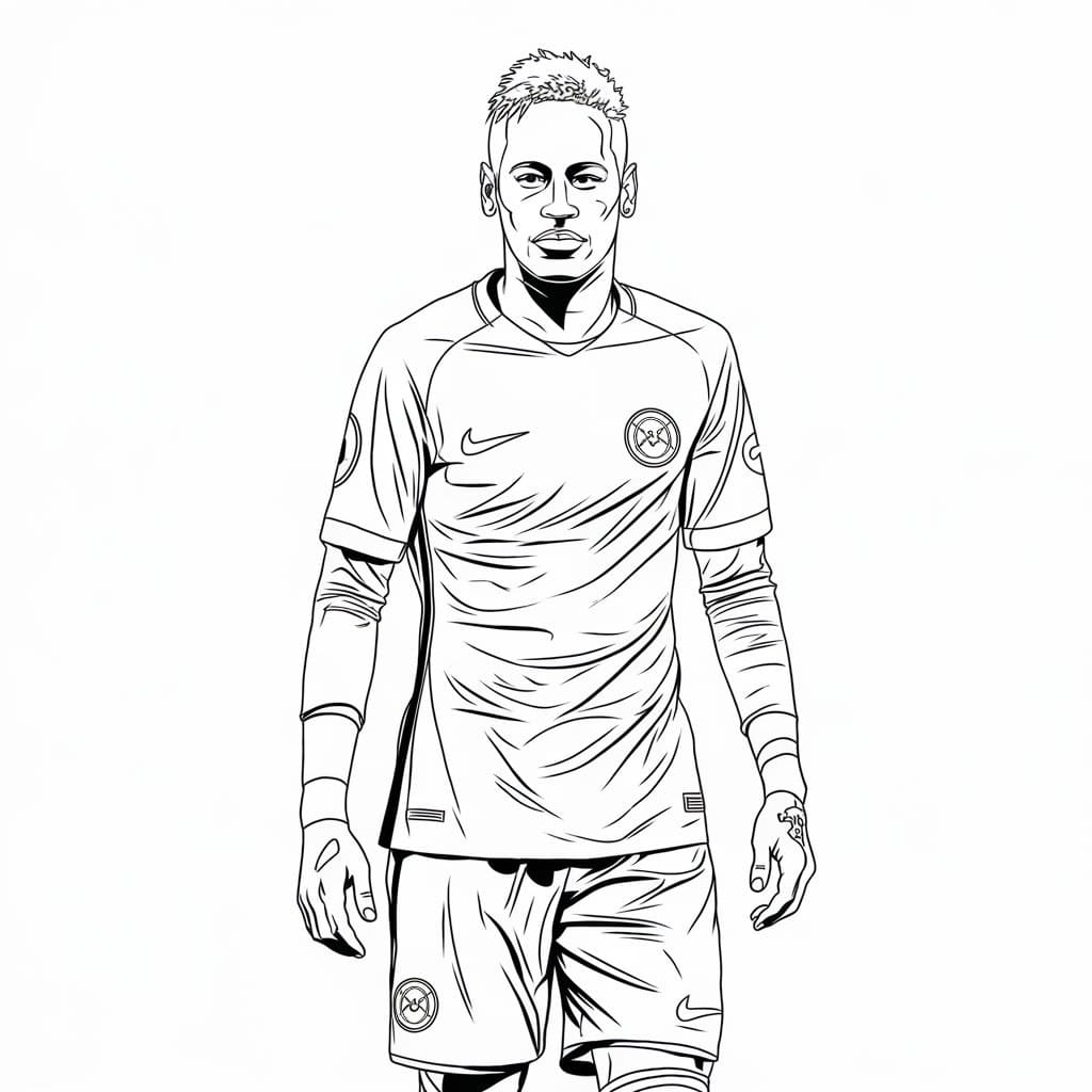 Printbare Neymar Illustratie