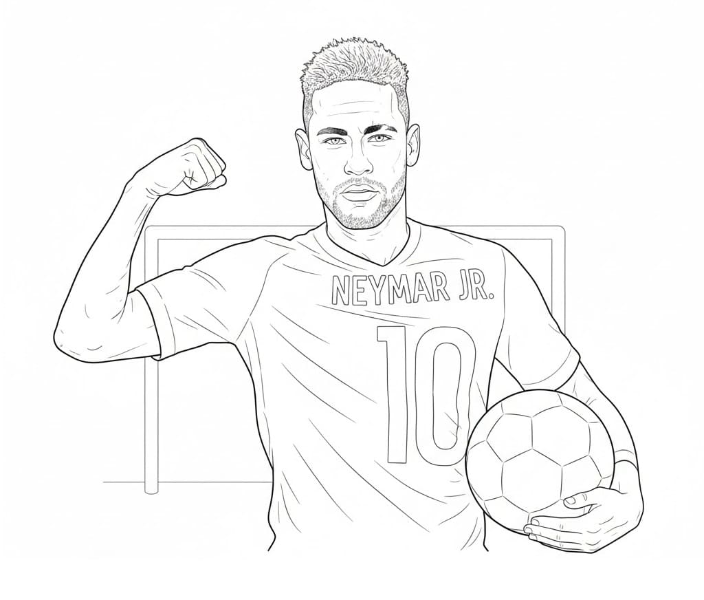 Printbare Neymar voor Kinderen