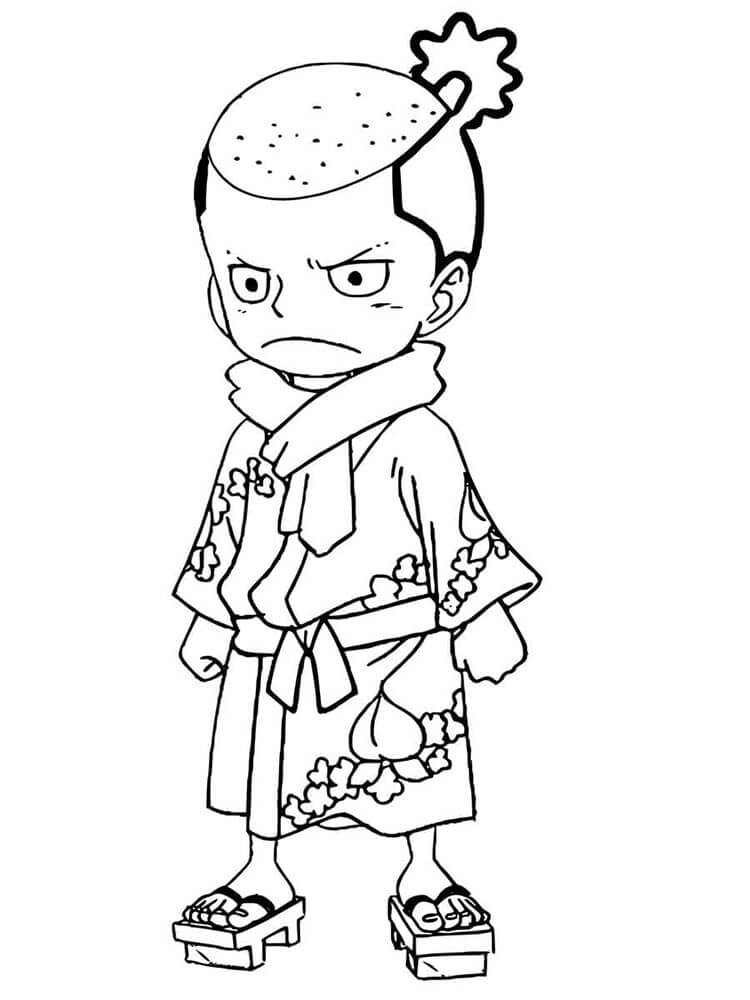 Printbare One Piece voor Kleuters