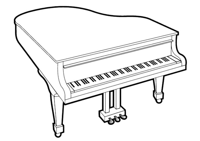 Printbare Piano Afbeelding