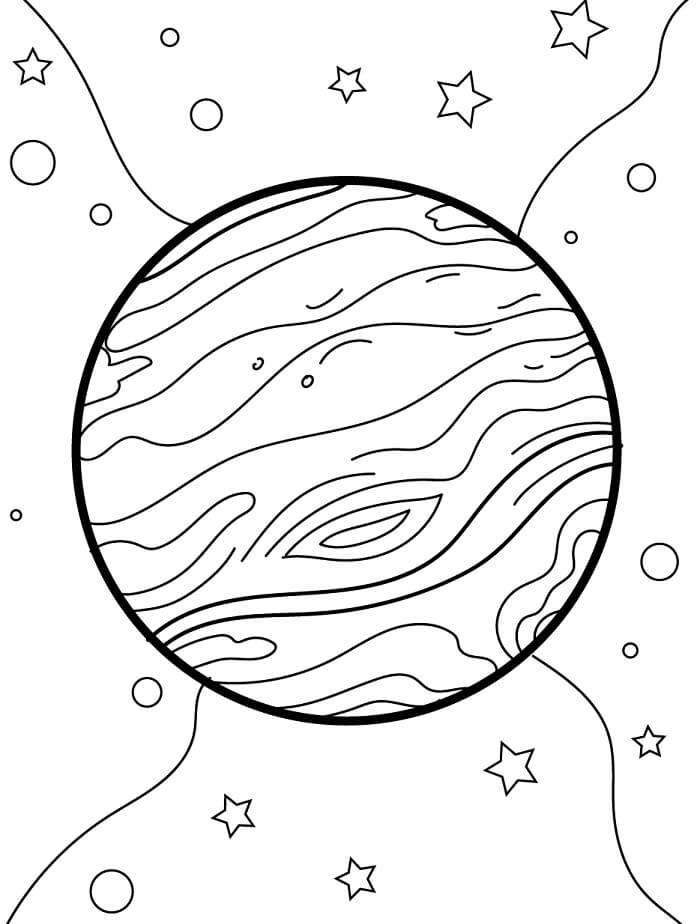 Printbare Planeet voor Kinderen