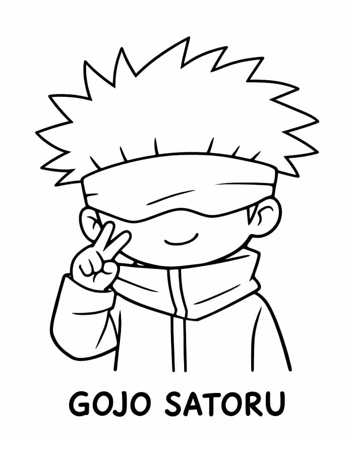 Printbare Satoru Gojo