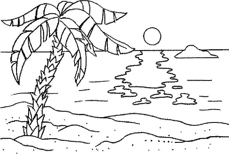 Printbare Strand afbeelding