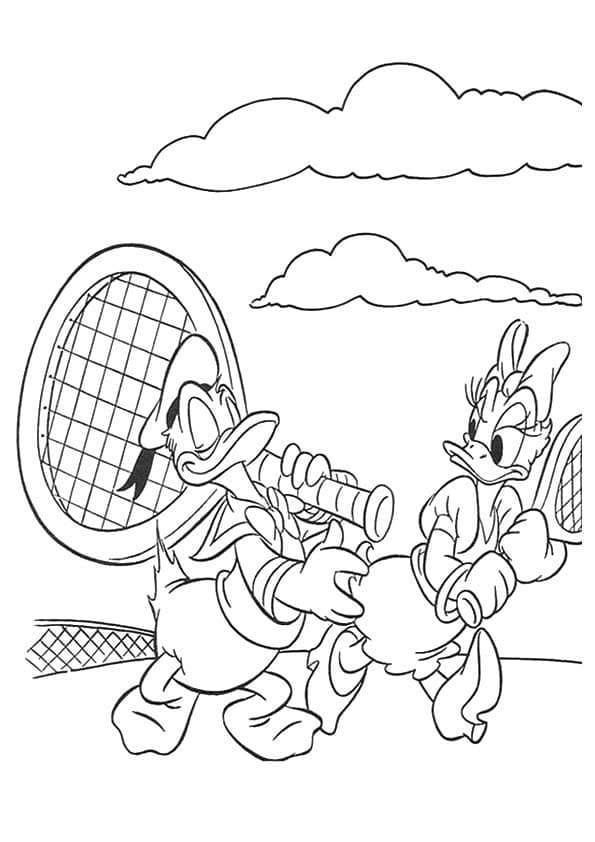 Printbare Tennis Illustratie