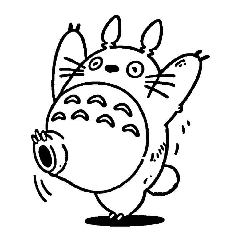 Printbare Totoro voor Kinderen