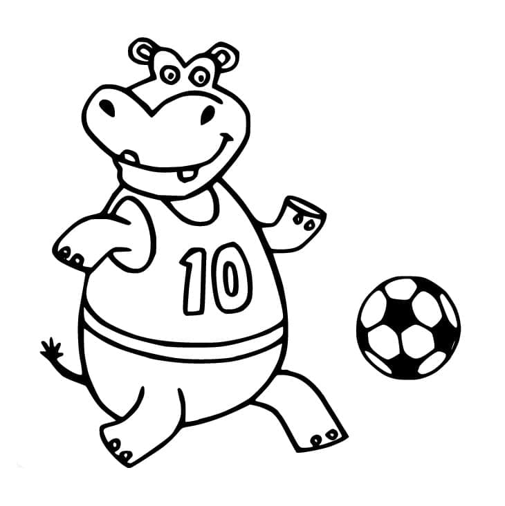 Printbare Voetbal Illustratie